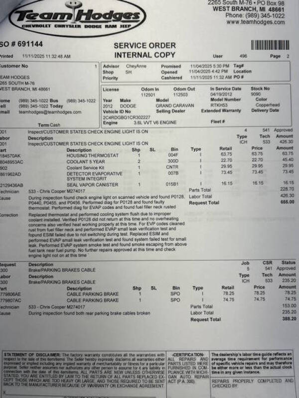 2012 Dodge Grand Caravan