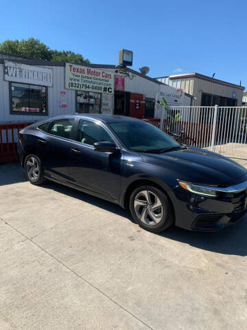 2020 Honda Insight for sale at TEXAS MOTOR CARS in Houston TX