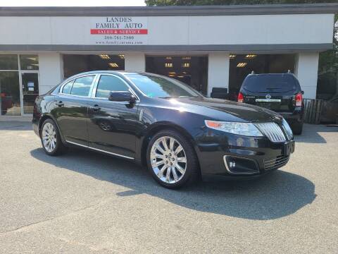 2011 Lincoln MKS for sale at Landes Family Auto Sales in Attleboro MA
