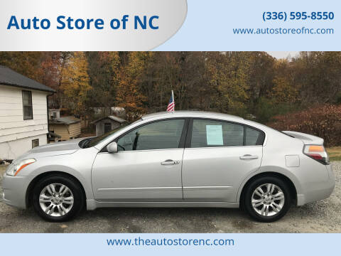 2012 Nissan Altima for sale at Auto Store of NC in Walkertown NC