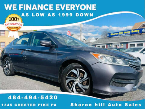 2016 Honda Accord for sale at Sharon Hill Auto Sales LLC in Sharon Hill PA