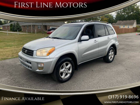 2002 Toyota RAV4 for sale at First Line Motors in Brownsburg IN