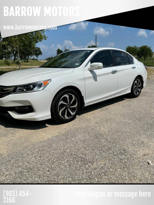 2017 Honda Accord for sale at BARROW MOTORS in Campbell TX