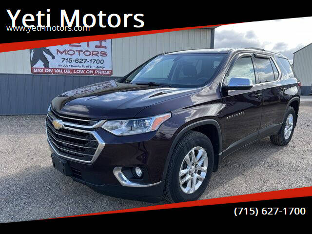 2018 Chevrolet Traverse for sale at Yeti Motors in Deerbrook WI