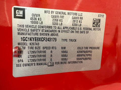 2012 Chevrolet Silverado 2500HD LTZ