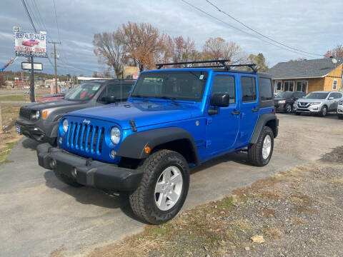 2016 Jeep Wrangler Unlimited for sale at BEST AUTO SALES in Russellville AR