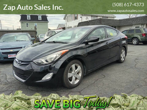 2013 Hyundai Elantra for sale at Zap Auto Sales Inc. in Fall River MA