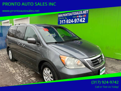 2010 Honda Odyssey for sale at PRONTO AUTO SALES INC in Indianapolis IN