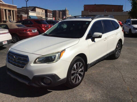 2015 Subaru Outback for sale at Rhoades Automotive Inc. in Columbia City IN