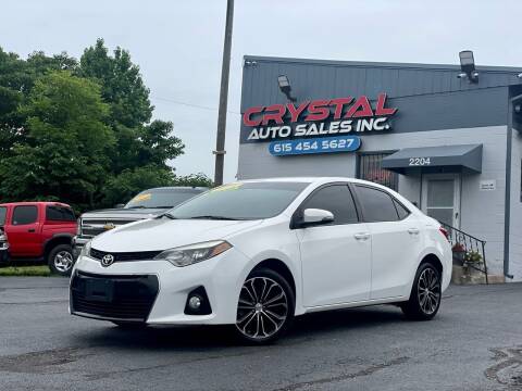 2016 Toyota Corolla for sale at Crystal Auto Sales Inc in Nashville TN