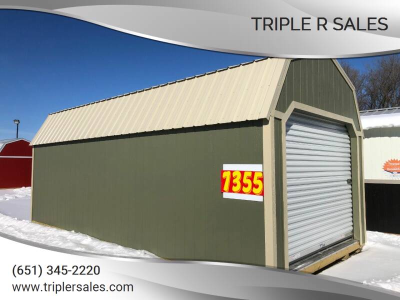 2020 Premier 12x24 Lofted Barn Garage for sale at Triple R Sales in Lake City MN