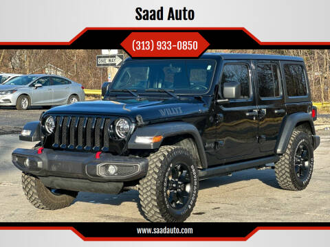 2021 Jeep Wrangler Unlimited for sale at Saad Auto Group in Dearborn Heights MI