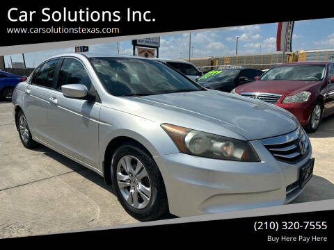 2012 Honda Accord for sale at Car Solutions Inc. in San Antonio TX