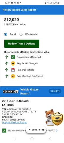 2016 Jeep Renegade Latitude