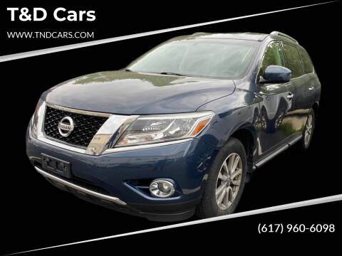 2016 Nissan Pathfinder for sale at T&D Cars in Holbrook MA
