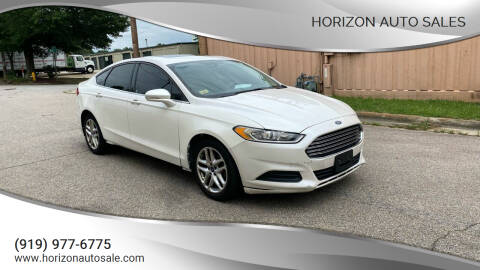 2015 Ford Fusion for sale at Horizon Auto Sales in Raleigh NC