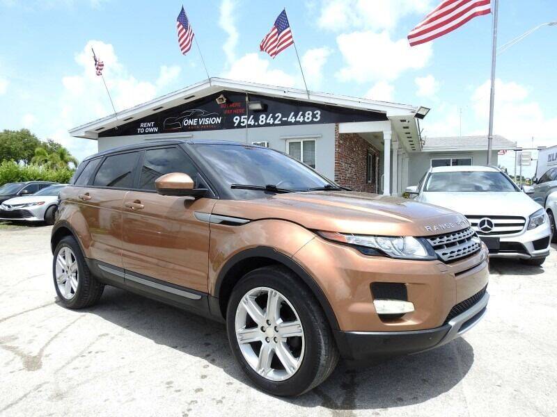 2015 Land Rover Range Rover Evoque for sale at One Vision Auto in Hollywood FL