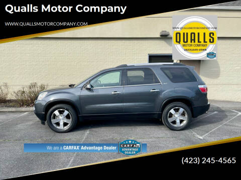 2012 GMC Acadia for sale at Qualls Motor Company in Kingsport TN