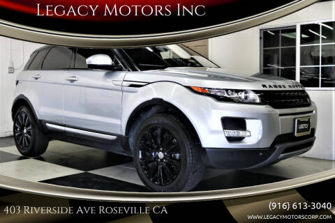 2015 Land Rover Range Rover Evoque for sale at Legacy Motors Inc in Roseville CA