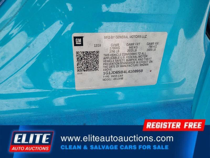 TURQUOISE 2020 Chevrolet Sonic LT LT 4dr Hatchback 24
