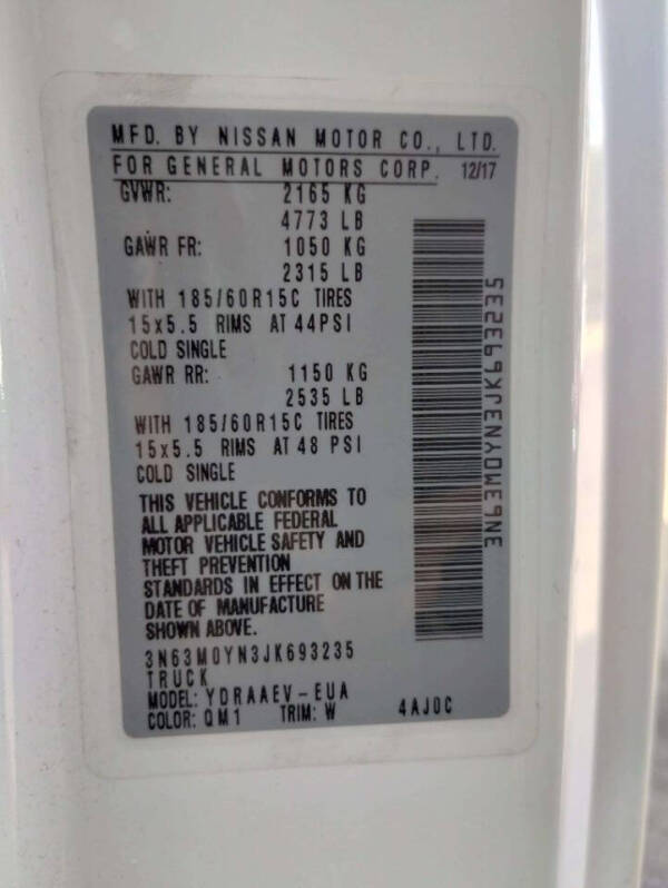 2018 Chevrolet City Express LS