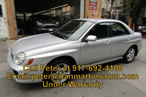 2002 Subaru Impreza for sale at Dan Martin's Auto Depot LTD in Yonkers NY