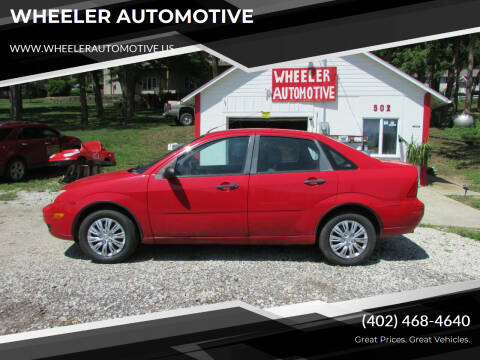 2007 Ford Focus for sale at WHEELER AUTOMOTIVE in Fort Calhoun NE