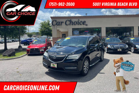 2014 Acura MDX for sale at Car Choice in Virginia Beach VA