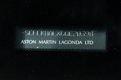 2016 Aston Martin V8 Vantage GT