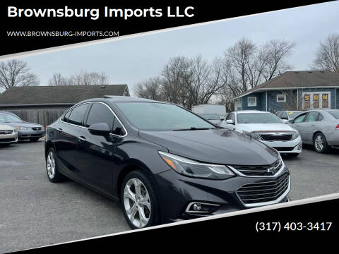 2017 Chevrolet Cruze for sale at Brownsburg Imports LLC in Indianapolis IN