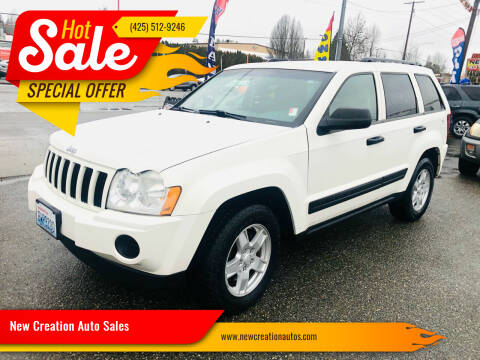 2005 Jeep Grand Cherokee for sale at New Creation Auto Sales in Everett WA