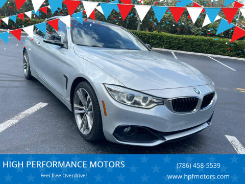 2014 BMW 4 Series for sale at HIGH PERFORMANCE MOTORS in Hollywood FL