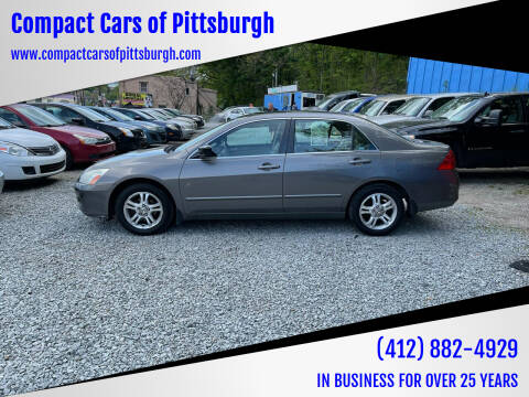 2006 Honda Accord for sale at Compact Cars of Pittsburgh in Pittsburgh PA
