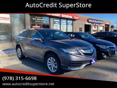 2018 Acura RDX for sale at AutoCredit SuperStore in Lowell MA