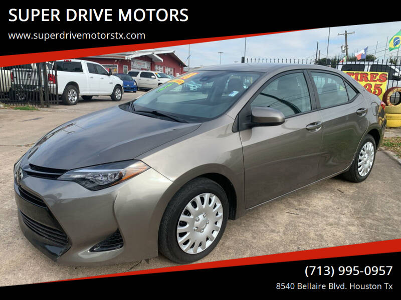 2018 Toyota Corolla for sale at SUPER DRIVE MOTORS in Houston TX