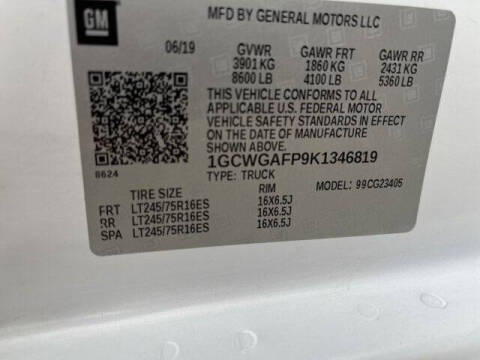 2019 Chevrolet Express 2500