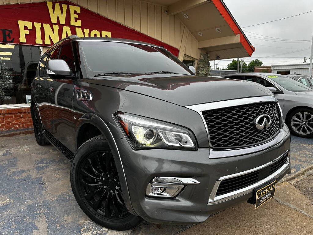 2017 INFINITI QX80 for sale at Caspian Auto Sales in Oklahoma City, OK