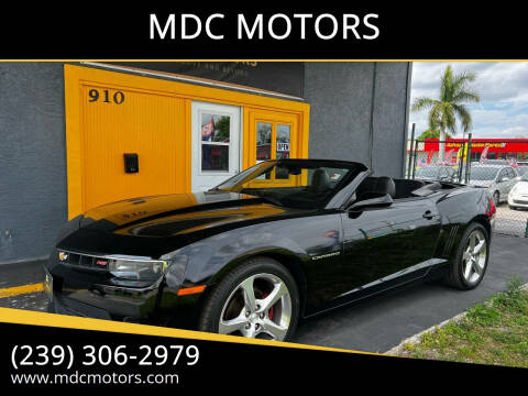 2015 Chevrolet Camaro for sale at MDC MOTORS in Fort Myers FL