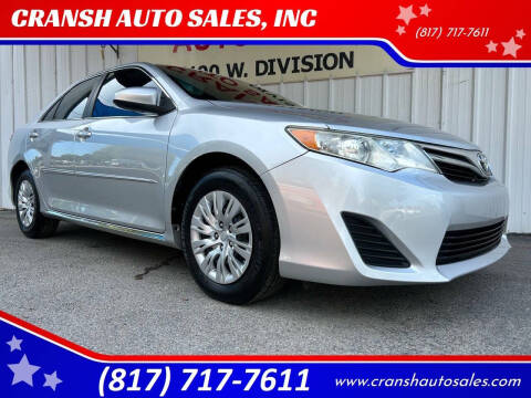 2014 Toyota Camry for sale at CRANSH AUTO SALES, INC in Arlington TX