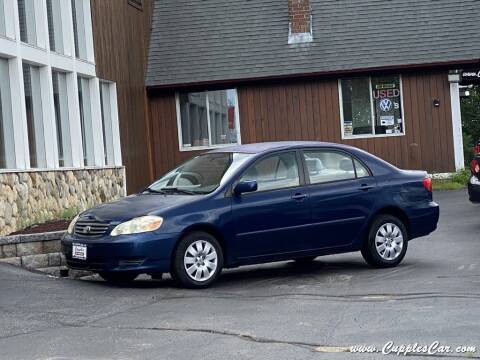 2003 Toyota Corolla for sale at Cupples Car Company in Belmont NH