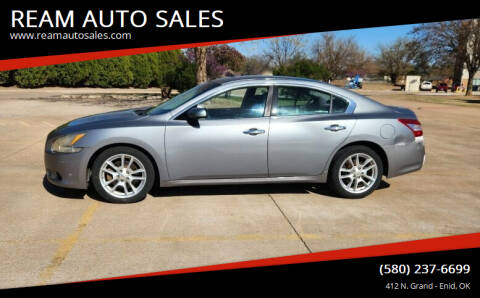 2009 Nissan Maxima for sale at REAM AUTO SALES in Enid OK