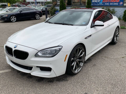 2013 BMW 6 Series for sale at Mack 1 Motors in Fredericksburg VA