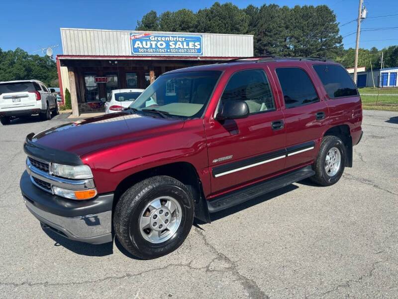 2001 Chevrolet Tahoe for sale at Greenbrier Auto Sales in Greenbrier AR
