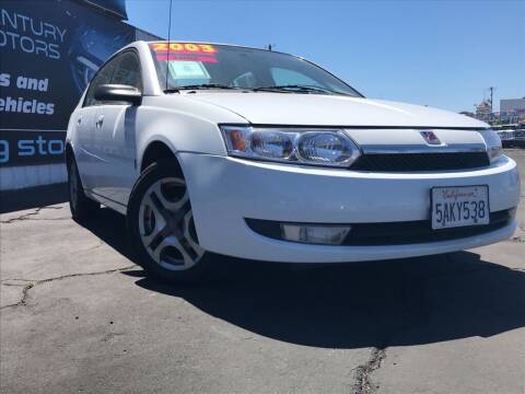 2003 Saturn Ion for sale at CENTURY MOTORS in Fresno CA