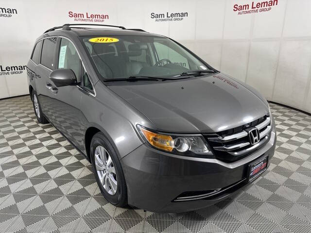 Used 2015 Honda Odyssey EX-L with VIN 5FNRL5H65FB007539 for sale in Bloomington, IL