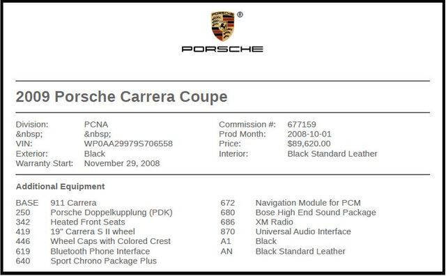 2009 Porsche 911 Carrera