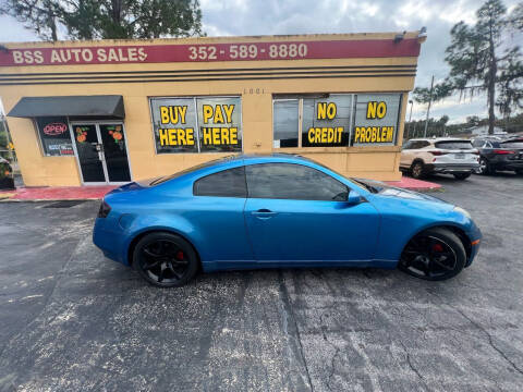 2003 Infiniti G35 for sale at BSS AUTO SALES INC in Eustis FL