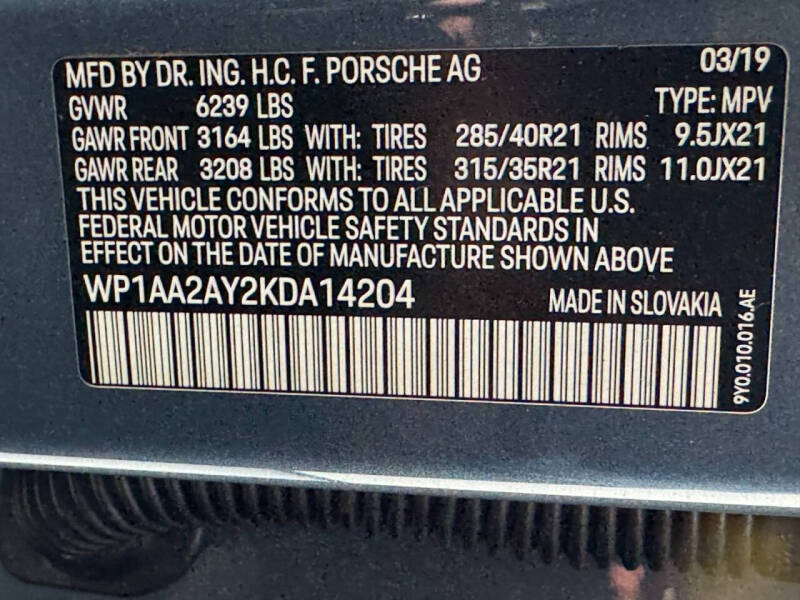 2019 Porsche Cayenne