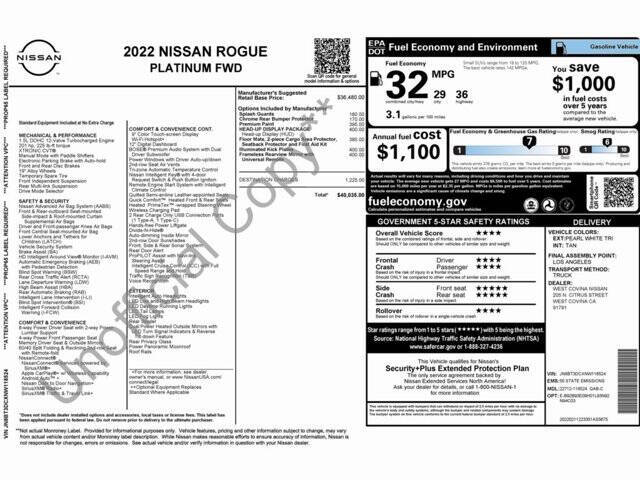 2022 Nissan Rogue Platinum