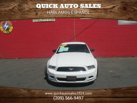 2014 Ford Mustang for sale at Quick Auto Sales in Ceres CA